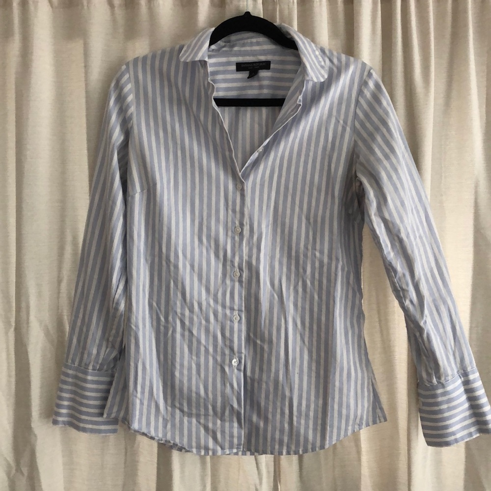 Riley Classic Striped Button Shirt